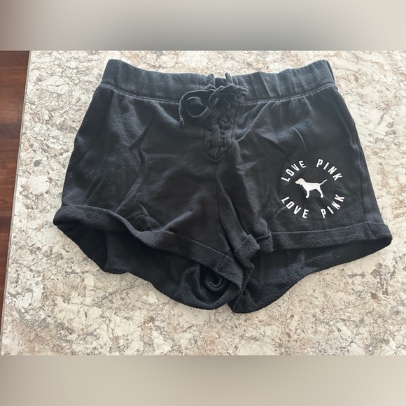 VS PINK Black Dog Logo Shorts Medium - Picture 1 of 10